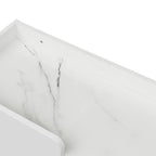 Meuble TV 63.07 avec cadre en verre et or pour téléviseurs de 70 pouces