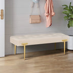 Banc ottoman moderne de 48 pouces pour chambre, salon ou entrée