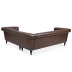Christopher Knight Home - Canapé d'angle luxueux Clayton en cuir PU