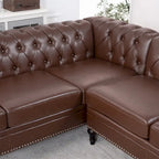 Christopher Knight Home - Canapé d'angle luxueux Clayton en cuir PU