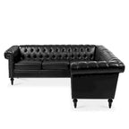 Christopher Knight Home - Canapé d'angle luxueux Clayton en cuir PU