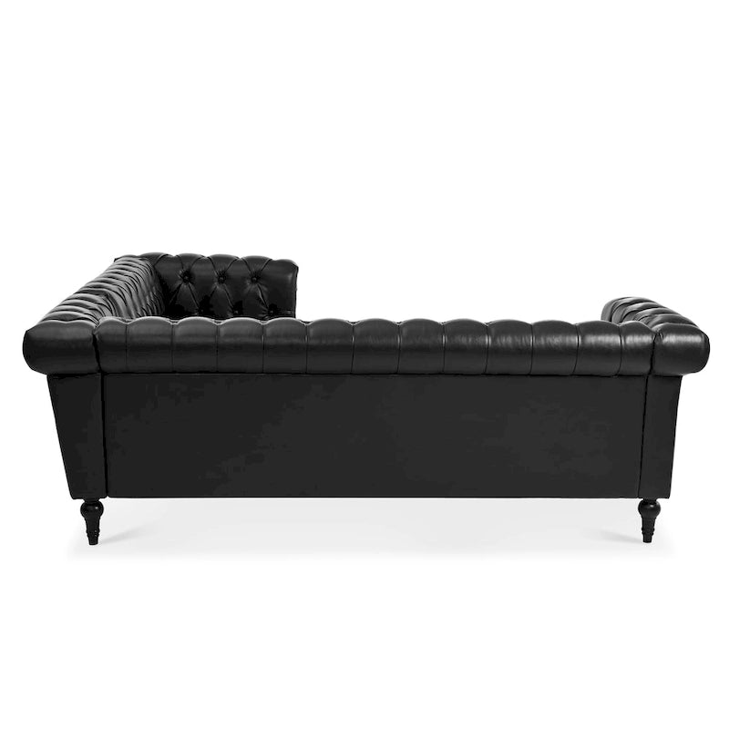 Christopher Knight Home - Canapé d'angle luxueux Clayton en cuir PU