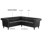 Christopher Knight Home - Canapé d'angle luxueux Clayton en cuir PU