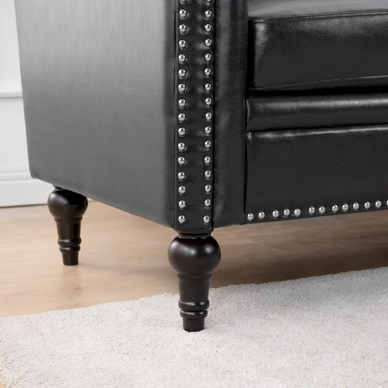 Christopher Knight Home - Canapé d'angle luxueux Clayton en cuir PU