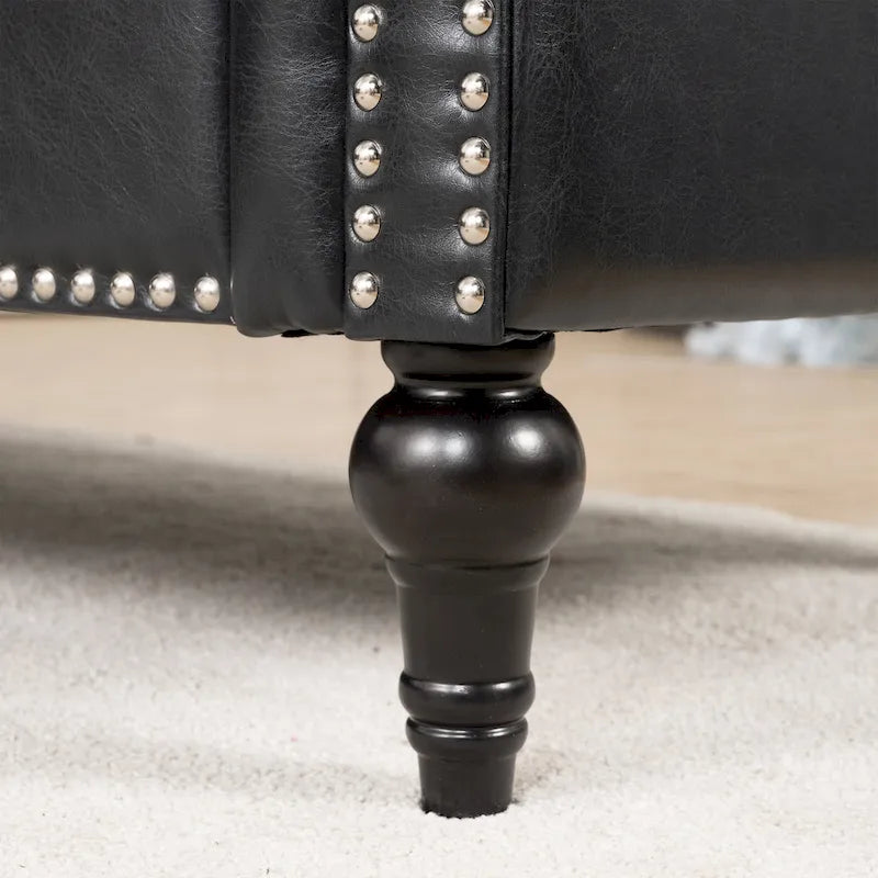 Christopher Knight Home - Canapé d'angle luxueux Clayton en cuir PU