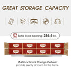 Meuble TV moderne Adley de 80 pouces avec rangement dissimulé par GDFStudio