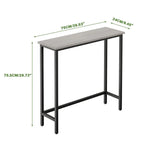 Console étroite de 29,5 cm, table d'entrée mince pour couloir, chambre, salon ou hall d'entrée