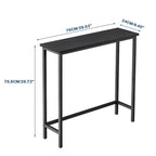 Console étroite de 29,5 cm, table d'entrée mince pour couloir, chambre, salon ou hall d'entrée