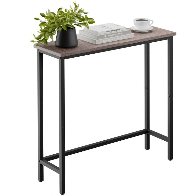 Console étroite de 29,5 cm, table d'entrée mince pour couloir, chambre, salon ou hall d'entrée
