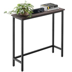 Console étroite de 29,5 cm, table d'entrée mince pour couloir, chambre, salon ou hall d'entrée