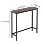 Console étroite de 29,5 cm, table d'entrée mince pour couloir, chambre, salon ou hall d'entrée