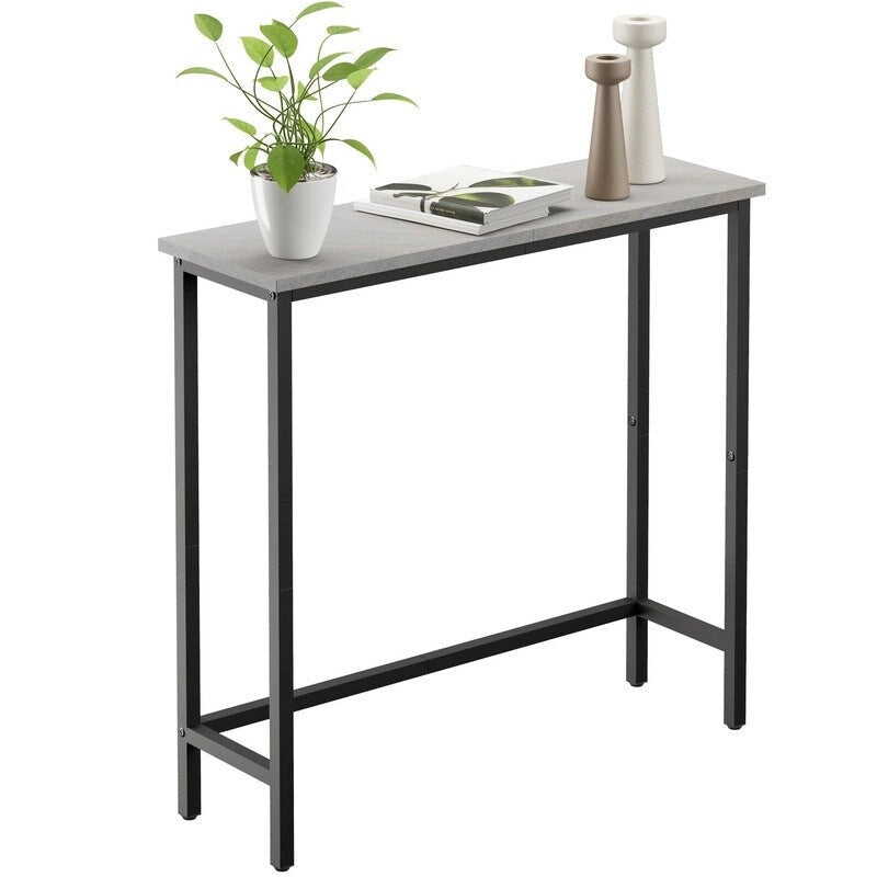 Console étroite de 29,5 cm, table d'entrée mince pour couloir, chambre, salon ou hall d'entrée