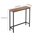 Console étroite de 29,5 cm, table d'entrée mince pour couloir, chambre, salon ou hall d'entrée