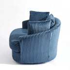 Fauteuil pivotant DREAMSIDEA à accoudoirs encastrés et housse amovible