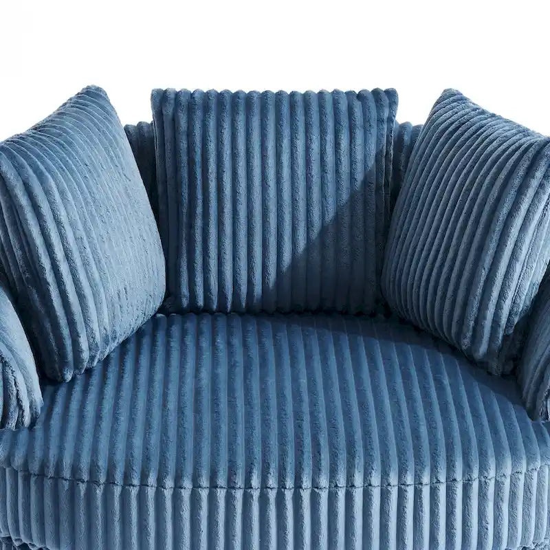 Fauteuil pivotant DREAMSIDEA à accoudoirs encastrés et housse amovible