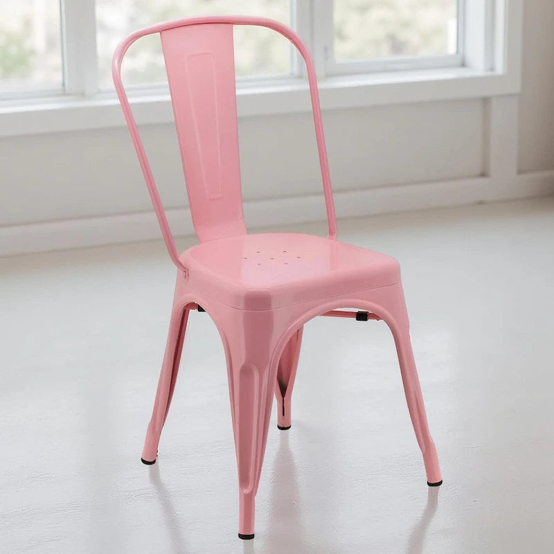 Chaises sans accoudoirs style industriel pour restaurants et cafés - Vente en gros (lot de 10)