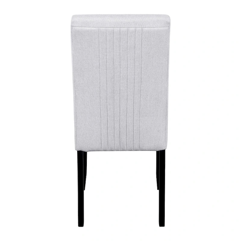 Ensemble table et chaises de cuisine en bois 5 pièces, table ronde pour 4 personnes avec plateau en faux marbre et 4 chaises rembourrées