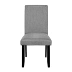 Ensemble table et chaises de cuisine en bois 5 pièces, table ronde pour 4 personnes avec plateau en faux marbre et 4 chaises rembourrées