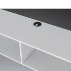 Meuble TV mural moderne 59 pouces avec étagères et système de gestion des câbles - 10,4 cm (H) x 59,1 cm (L) x 12,6 cm (P)