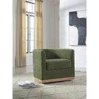 Signature Design by Ashley Jersonlow Forest Green Swivel Chair - 34 W x 31.25 D x 28.88 H