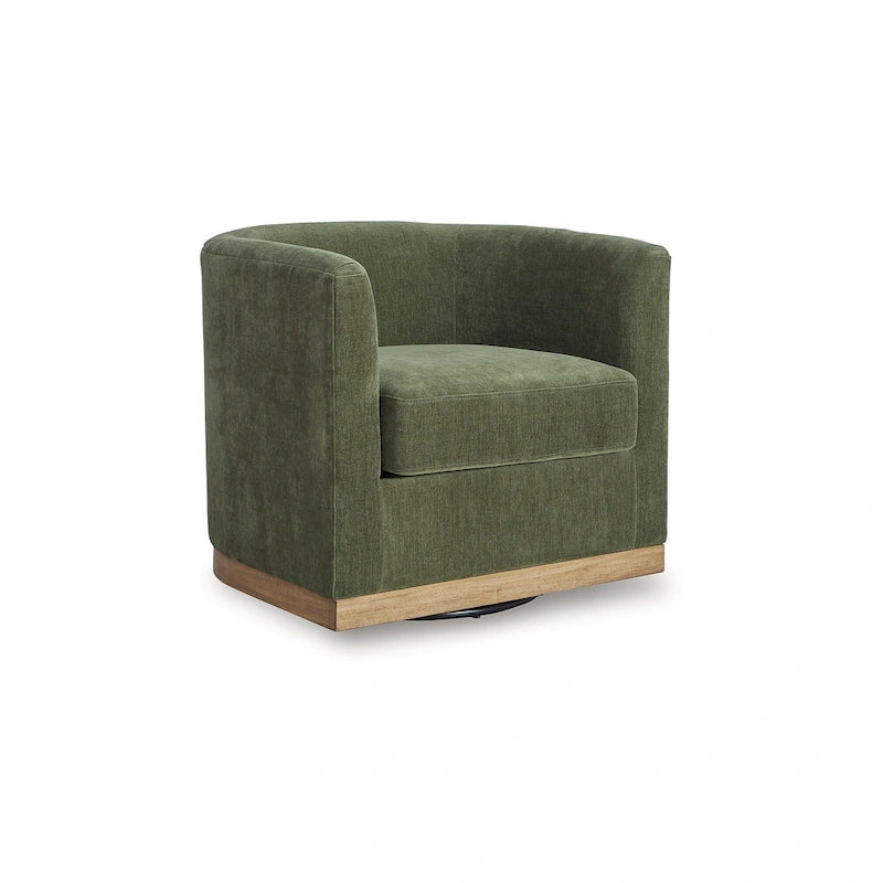 Fauteuil pivotant vert forêt Signature Design by Ashley Jersonlow - 86,4 cm (L) x 79,4 cm (P) x 73,4 cm (H)