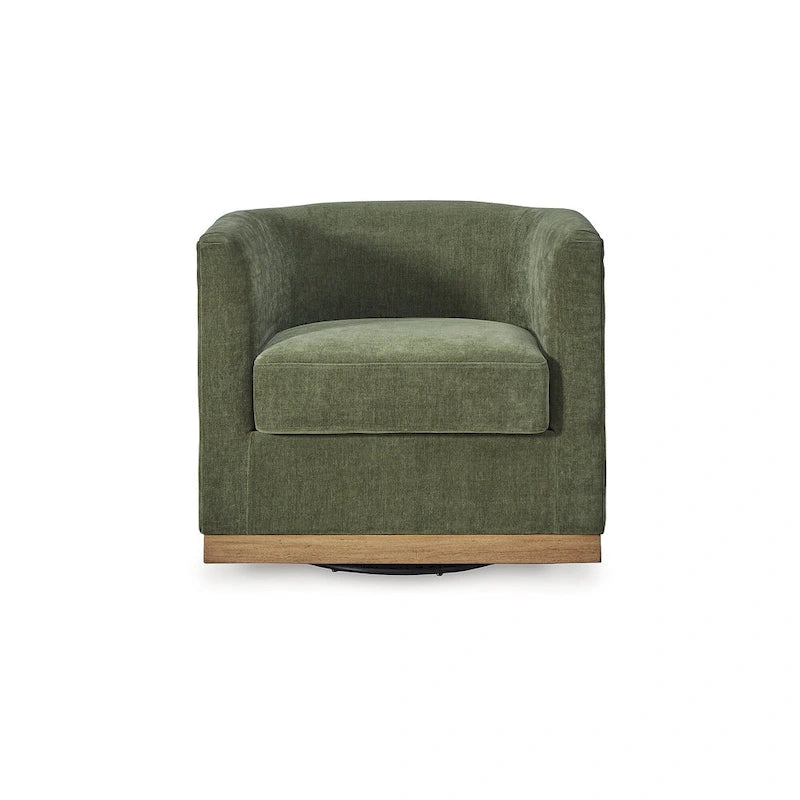 Fauteuil pivotant vert forêt Signature Design by Ashley Jersonlow - 86,4 cm (L) x 79,4 cm (P) x 73,4 cm (H)