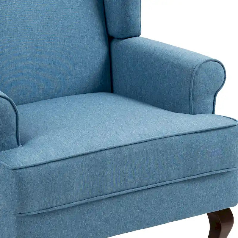 Ensemble de 2 fauteuils à oreilles élégants pour salon, fauteuils d'appoint rembourrés