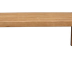 Table de salle à manger Tuley, en pin, brun naturel, plateau rectangulaire de 180 cm (71 pouces).