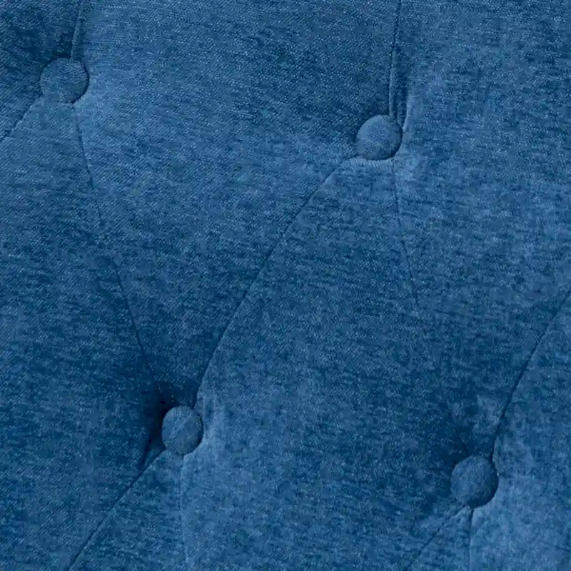 Fauteuil d'appoint en tissu chenille avec pieds en bois rétro, coussin en mousse haute densité et ressorts, capacité de charge de 136 kg