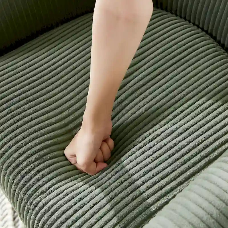 Fauteuil pivotant vert 26,38 avec repose-pieds