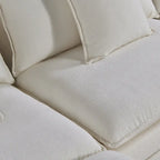 Canapé d'angle blanc en forme de U 6 places 142,52