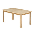 Ensemble de salle à manger en bois 7 pièces avec table extensible et 6 chaises