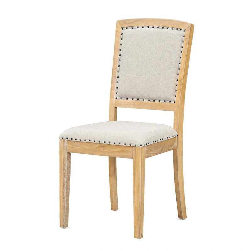 Ensemble de salle à manger en bois 7 pièces avec table extensible et 6 chaises