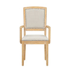 Ensemble de salle à manger en bois 7 pièces avec table extensible et 6 chaises