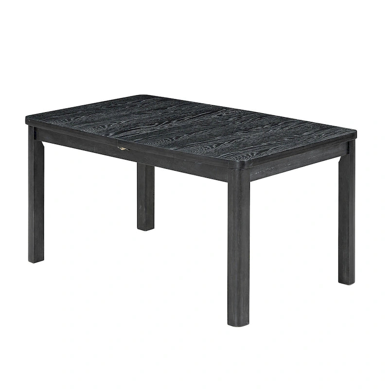 Ensemble de salle à manger en bois 7 pièces avec table extensible et 6 chaises