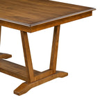 Ensemble de salle à manger en bois 5 pièces comprenant une table rectangulaire de 59 pouces et 4 chaises