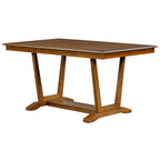 Ensemble de salle à manger en bois 5 pièces comprenant une table rectangulaire de 59 pouces et 4 chaises