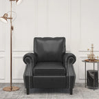 Dowd Faux Leather Club Chair with Nailhead Trim by Christopher Knight Home