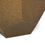 Table d'appoint géométrique en fer martelé Pamsha par Christopher Knight Home