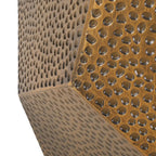 Table d'appoint géométrique en fer martelé Pamsha par Christopher Knight Home