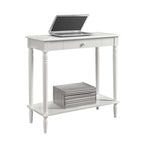 Table d'entrée Convenience Concepts style campagne française, 1 tiroir et étagère