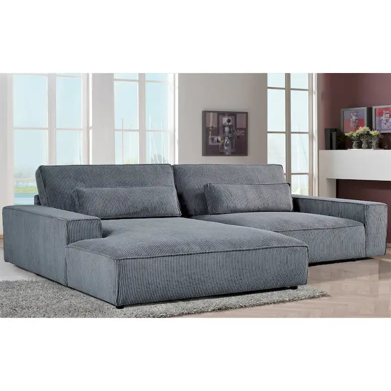 US Pride Furniture 105.52W Oversized Wood Frame Luxe Sectional Sofa