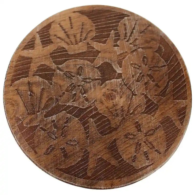 Petite table basse ronde de style côtier