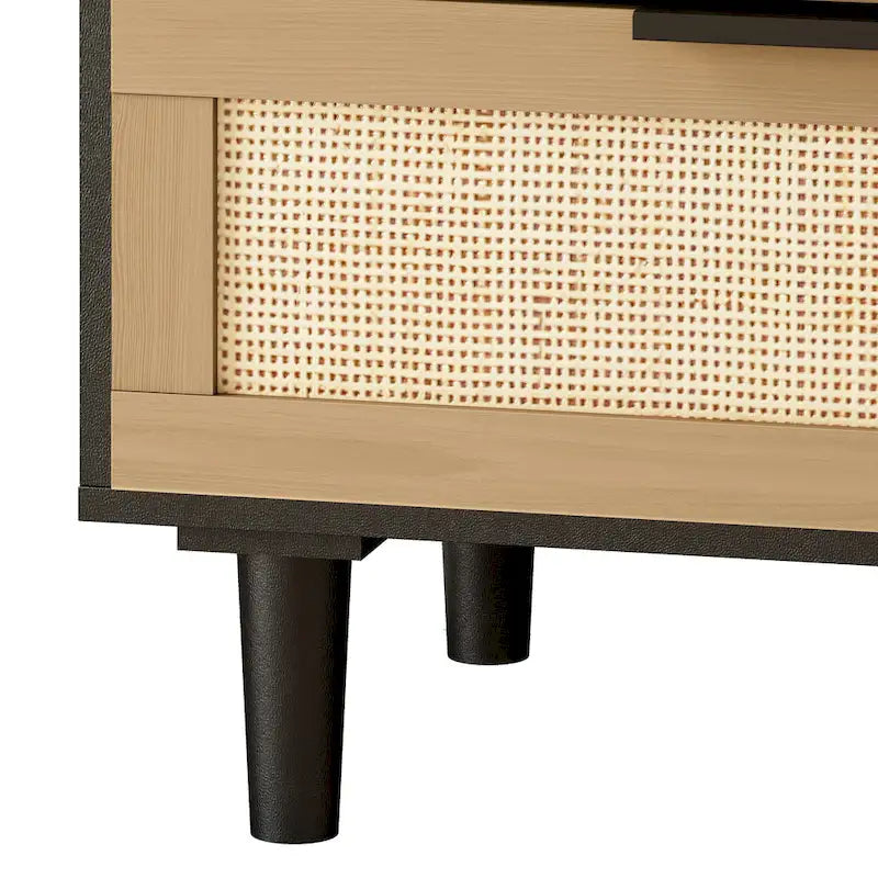 Commode en rotin à 6 tiroirs, tiroir en rotin,