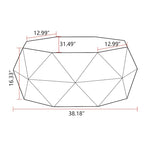 Table basse de style rétro, idéale pour le salon, le bureau et la salle à manger.