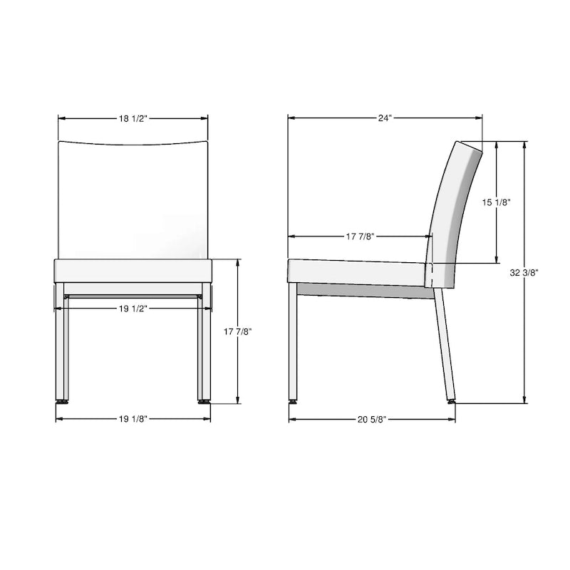 Chaises de salle à manger Amisco Perry (lot de 2)