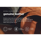 Fauteuil d'appoint en cuir style moderne du milieu du siècle, signé Ashley Puckman - 74 cm (L) x 80 cm (P) x 87 cm (H)