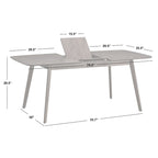 Table à manger Simple Living Wave à motif de papillon