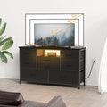 TV Stand & Chest of Drawers with AC Outlets