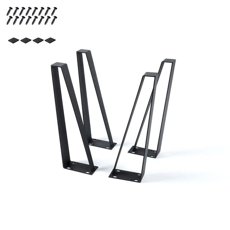 Pieds de table trapézoïdaux Home Soft Things - Lot de 4 pièces